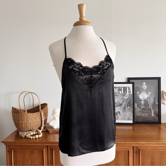 BLACK LACE RACERBACK ADJUSTABLE CAMI #0320 - Picture 4 of 8